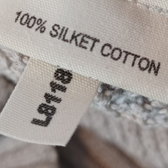 LA'T by L'Agence Open Knit-Paneled 100% Silket Cotton Jumper Sweater - Picture 10 of 16